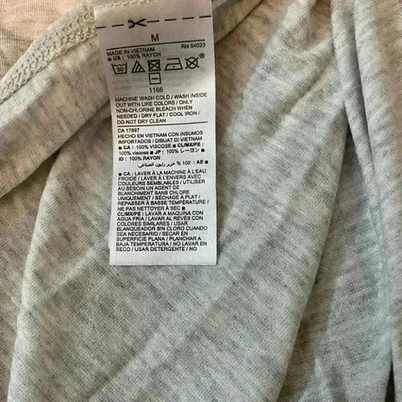 Old Navy Heather Gray Longline Curved Hem Tunic - Picture 6 of 6